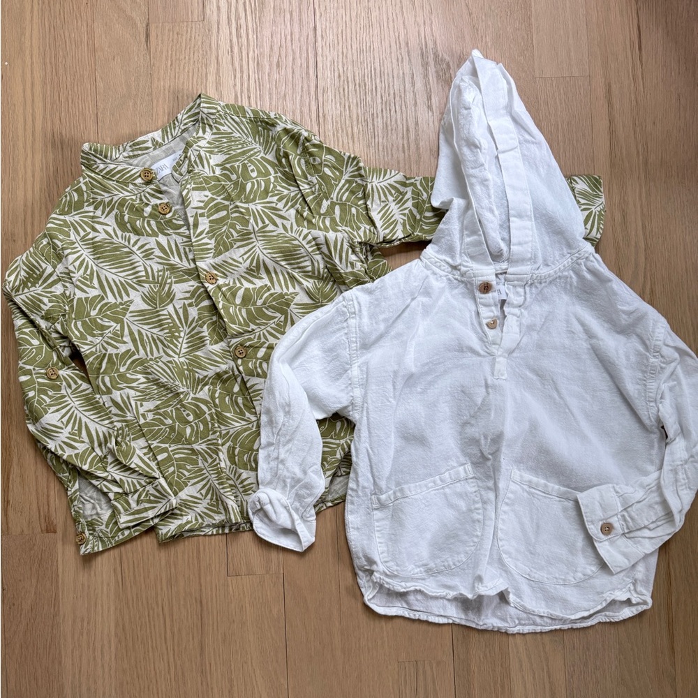 Zara Kids Linen Shirts Set
